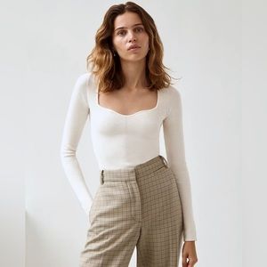 Wilfred White Tuscany Sweater Aritzia New With Tags